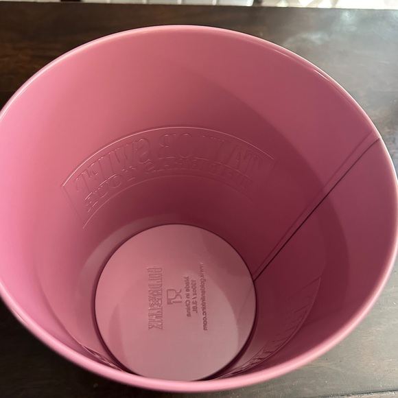 Taylor Swift Eras Movie AMC Pink Metal Popcorn Bucket Garbage can, Party Favors - Picture 2 of 5